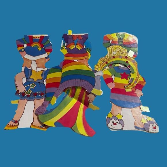 Vintage 1984 Hallmark Rainbow Brite Paper Doll Set Starlite Unicorn & Twink - Picture 2 of 5